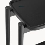 Solid Wood Console Table with Dual Shelves – Espresso Black Finish - Image 2