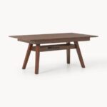 Rectangular Wooden Dining Table with Angled Legs - Image 4
