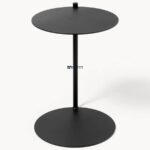 Minimalist C-Shaped Side Table in Matte Black - Image 5