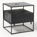 Black & Cane 2-Drawer Bedside Table - Image 6