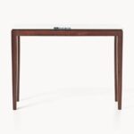 Minimalist Solid Wood Console Table – Walnut Brown Finish - Image 2