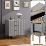 Modern Grey Chest of Drawers with Deep Storage and Wide Top - Image 2
