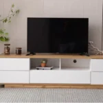 Media Console with Multifunctional Storage – Modern TV Stand with Metal Hardware - Image 4
