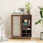 34-Inch Storage Sideboard with Wine Rack & Multiple Storage Compartments - Image 4