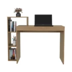 3-Tier Side Shelf in Natural Oak Finish – Tall Open Storage Unit for Home & Office - Image 4