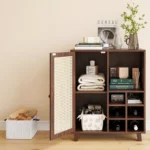 34-Inch Storage Sideboard with Wine Rack & Multiple Storage Compartments - Image 3