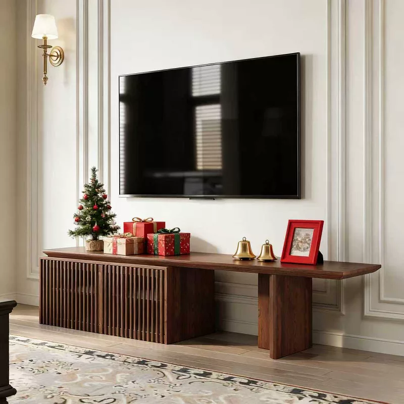 GUEST_1244f08f-2c4c-4a76-a2f3-d38857a25062 Modern Wooden TV Stand with Storage - Image 1