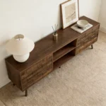 Entertainment Center Storage Cabinet TV Stand – 71-Inch Media Console with Doors - Image 2