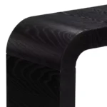 Wooden Console Table with Multicolored Top and Black Frame - Image 4