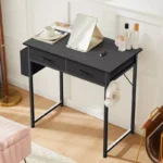 Small Computer Desk for Home Office, Bedroom, Writing & Study with Drawer