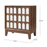 Mid-Century Modern Sideboard Storage Cabinet with Doors & Shelves - Image 5