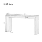 Modern Minimalist Rectangle Wooden Console Table - Image 5