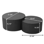 Set of 2 Coffee Tables for Living Room and Bedroom - Image 2