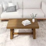 Solid Wood Coffee Table for Living Room, Rectangular Center Table - Image 5