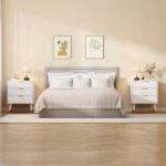 Chest of 3 Drawers – Wood-Style Storage Dresser Chest Cabinet - Image 5