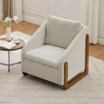 Upholstered Leisure Armchair for Living Room or Bedroom - Image 2