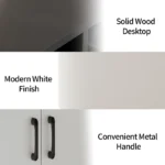 Sideboard Buffet Cabinet with Adjustable Shelves, 3 Doors & 3 Drawers - Image 2