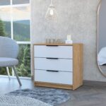 3-Drawer Dresser – Modern Chest of Drawers with Metal Handles - Image 3