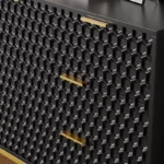 Modern Wooden Chest of 7 Drawers with Metal Frame – White Finish Storage Dresser - Image 6