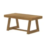 Solid Wood Coffee Table for Living Room, Rectangular Center Table - Image 3