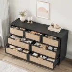 7-Drawer Chest of Drawers with Metal Handles & Wooden Base – Bedroom and Living Room Storage Dresser - Image 2