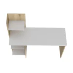 4-Layer Open Storage Shelf for Office & Study – Multicolor Particle Board Bookcase - Image 4