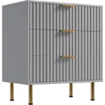 Modern Grey Chest of Drawers with Deep Storage and Wide Top - Image 4