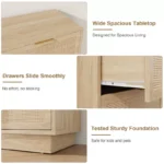 Chest of Drawers with Metal Handles & Wooden Sturdy Base – Modern 6-Drawer Storage Dresser - Image 3