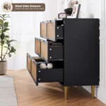 Modern Double Dresser Chest for Living Room – Wide Storage Dresser with Safety Features - Image 4