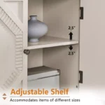 Modern Sideboard Buffet Storage Cabinet with Adjustable Shelves - Image 4