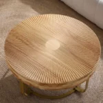 Modern Retro Coffee Table with Pine Wood Top - Image 4