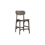 Wood Counter Height Barstool in Carbonite Finish – Rubberwood & Plywood Frame - Image 3