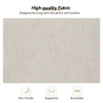 Wooden Armchair with Comfortable Backrest and Cushion - Image 4