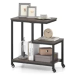 Modern G-Shaped End Table – 3-Tier Side Table with Storage Shelves - Image 6