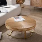 Modern Retro Coffee Table with Pine Wood Top - Image 5