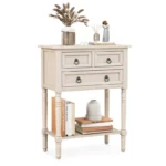 Console Entryway Table with 3 Drawers and Open Storage Shelf - Image 2