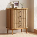 Tall Modern Chest of Drawers – 4-Drawer Bedroom Dresser Storage Unit - Image 4