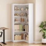 5-Tier Wooden Farmhouse Bookcase – Tall Storage Shelf with Anti-Tipping Safety Kit - Image 5