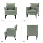 Upholstered Accent Chair Celadon Armchair - Image 2