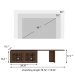 Modern Wooden TV Stand with Storage - Image 4