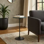 Metal Side Table – Slim Black Accent Table for Small Spaces - Image 4