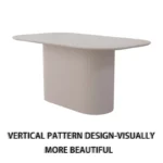 4–8 Seater Rectangular Dining Table with Carved Legs – 63" White MDF Top with Solid Wood Frame - Image 7