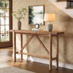 Long Farmhouse Entryway Sofa Table for Living Room - Image 2