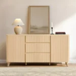 Wooden Sideboard with Storage, Drawers & Shelves