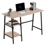 Computer Desk Home Office Workstation with 2-Tier Storage Shelves - Image 3