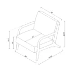 Wooden Armchair - Image 2