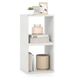 White Cube Freestanding Storage Organizer – Compact Wooden Bookcase - Image 6