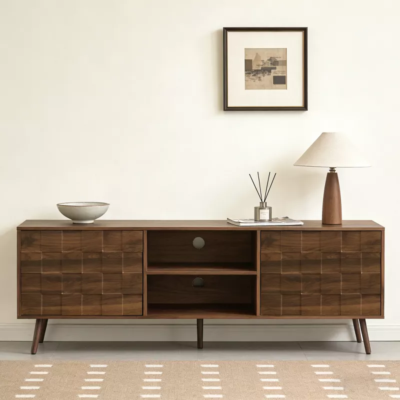 GUEST_764e040b-f767-4b24-a22c-986e51819dfc Entertainment Center Storage Cabinet TV Stand – 71-Inch Media Console with Doors - Image 1