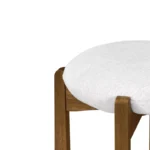 Modern Wood Upholstered Bar Stools – Backless, Armless, 30-Inch Height, Set of 2 - Image 4