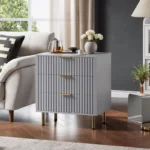 Modern Grey Chest of Drawers with Deep Storage and Wide Top - Image 7